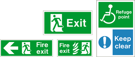 Fire Exit Signs