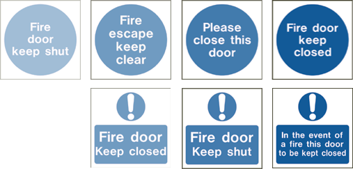 Fire Door Signs