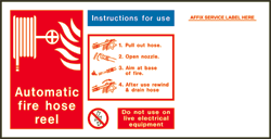 fire reel hose instructions automatic
